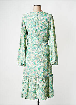 Robe mi-longue col v vert NA-KD femme