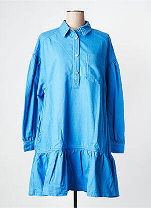 Robe courte col v bleu ESSENTIEL ANTWERP femme