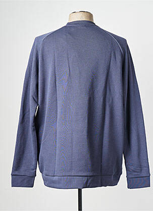 Sweat-shirt col rond bleu ADIDAS homme