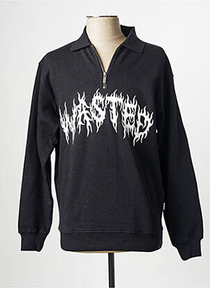 Polo noir WASTED PARIS homme