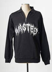 Polo noir WASTED PARIS pour homme seconde vue