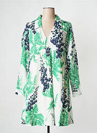 Robe courte col v vert STELLA FOREST femme