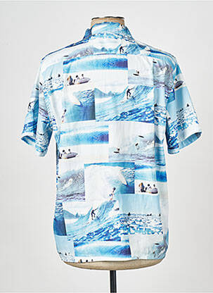 Chemise manches courtes bleu WASTED PARIS homme