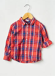 Chemise manches longues rouge TAPE À L'OEIL pour garçon seconde vue