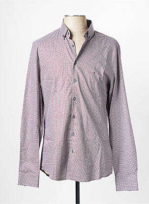 Chemise manches longues violet CALVIN KLEIN pour homme