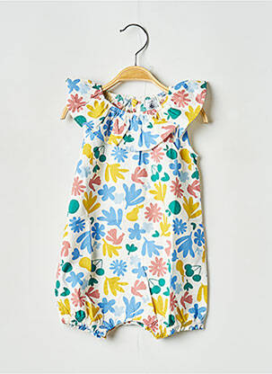 Combishort blanc PETIT BATEAU pour fille