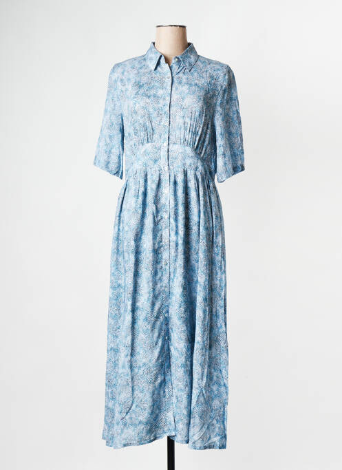 Robe mi-longue bleu SEE U SOON pour femme