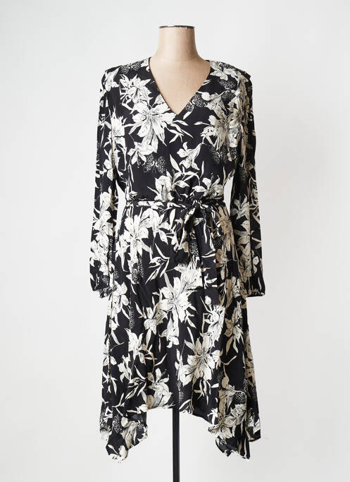 Robe mi-longue noir IKKS pour femme