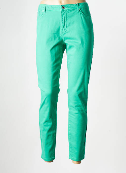 Pantalon slim vert VERO MODA pour femme