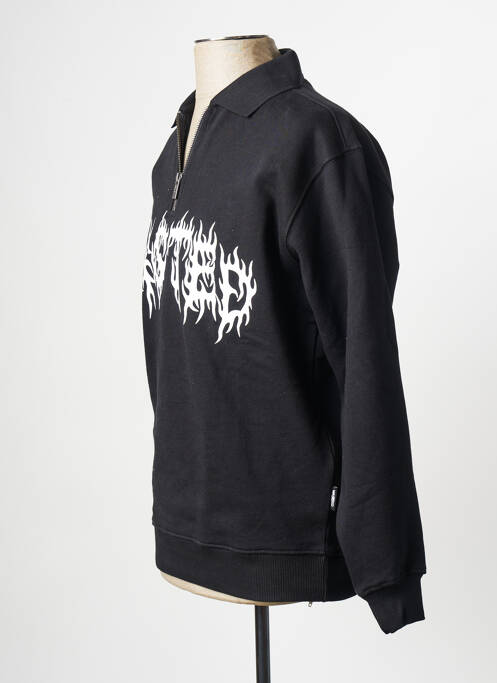 Polo noir WASTED PARIS pour homme