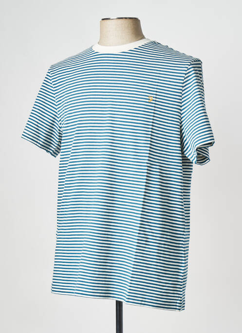 T-shirt bleu FARAH pour homme