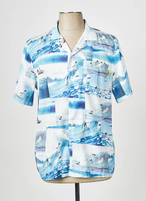 Chemise manches courtes bleu WASTED PARIS pour homme