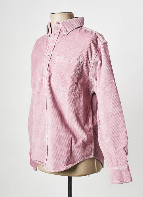 Chemise manches longues rouge ELEMENT pour homme