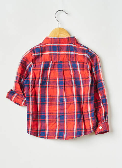 Chemise manches longues rouge TAPE À L'OEIL pour garçon