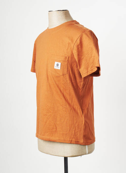 T-shirt orange ELEMENT pour homme