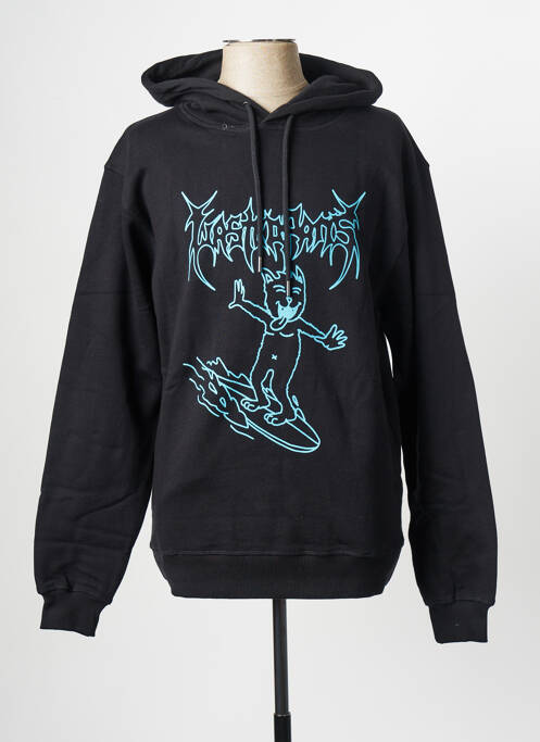 Sweat-shirt noir WASTED PARIS pour homme