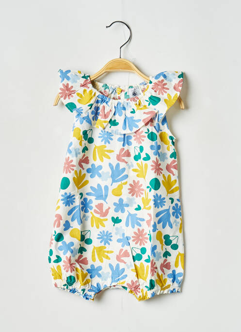 Combishort blanc PETIT BATEAU pour fille