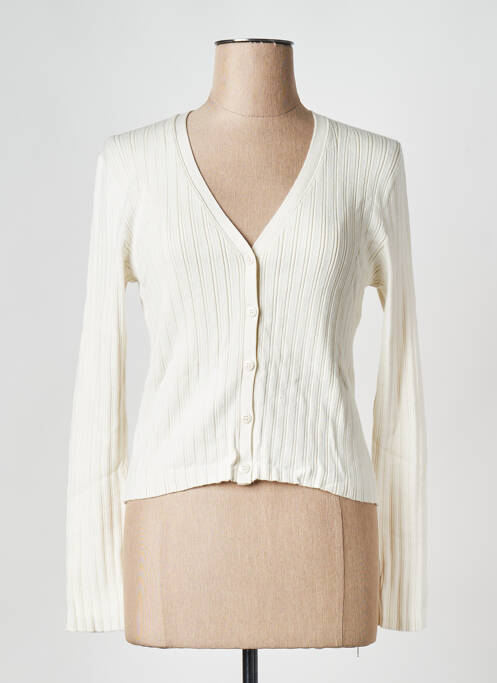 Gilet manches longues blanc CALVIN KLEIN pour femme