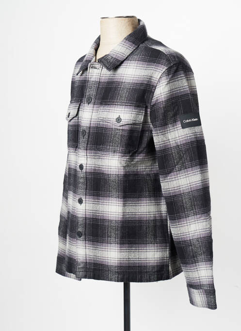 Chemise manches longues noir CALVIN KLEIN pour homme