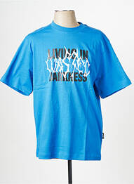 T-shirt bleu WASTED PARIS homme