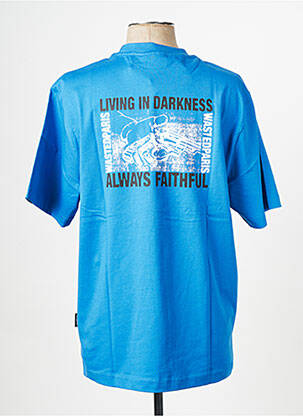 T-shirt bleu WASTED PARIS homme