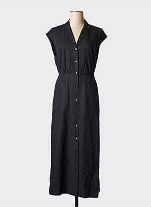 Robe longue col v noir CALVIN KLEIN femme