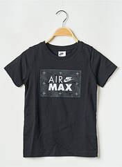 T-shirt noir NIKE pour garçon seconde vue