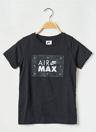 T-shirt col rond noir NIKE garcon