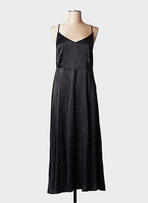 Robe longue col v noir VILA femme