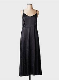 Robe longue col v noir VILA femme