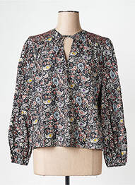Top col v noir GRACE & MILA femme