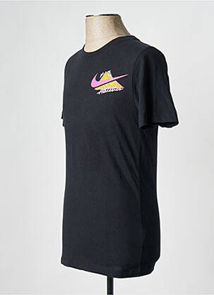 T-shirt col rond noir NIKE homme
