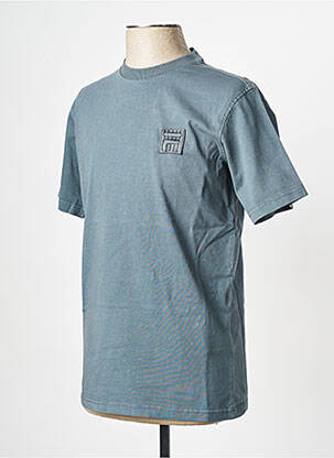 T-shirt col rond bleu FILA homme