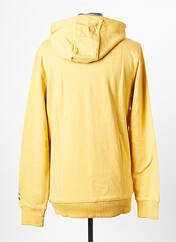 Sweat-shirt à capuche jaune QUIKSILVER pour homme seconde vue