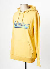Sweat-shirt à capuche jaune QUIKSILVER pour homme seconde vue
