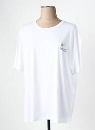 T-shirt col rond blanc MSCH COPENHAGEN femme