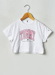 T-shirt col rond blanc TOMMY HILFIGER enfant