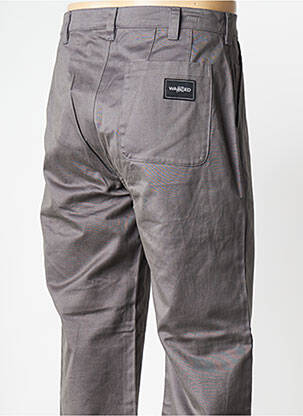 Pantalon droit gris WASTED PARIS homme