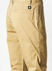 Pantalon chino beige ELEMENT pour homme seconde vue