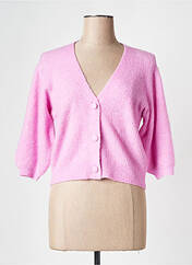 Gilet manches courtes rose MOSS COPENHAGEN pour femme seconde vue