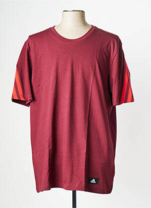 T-shirt rouge ADIDAS homme