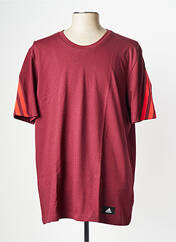 T-shirt rouge ADIDAS pour homme seconde vue