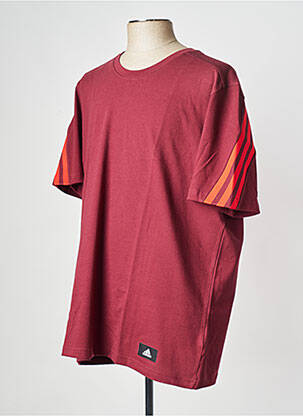 T-shirt rouge ADIDAS homme