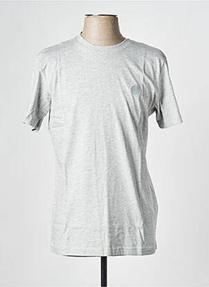 T-shirt col rond gris SELECTED homme