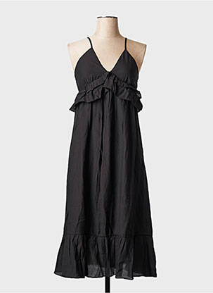 Robe mi-longue noir SEE U SOON pour femme