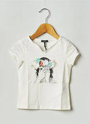 T-shirt blanc IKKS JUNIOR pour fille seconde vue