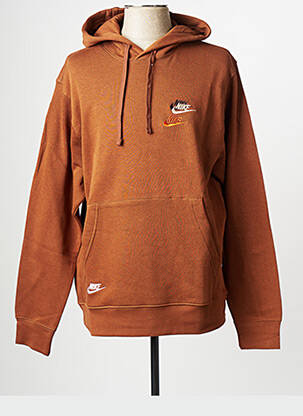 Sweat-shirt marron NIKE homme