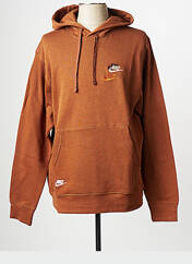 Sweat-shirt marron NIKE pour homme seconde vue