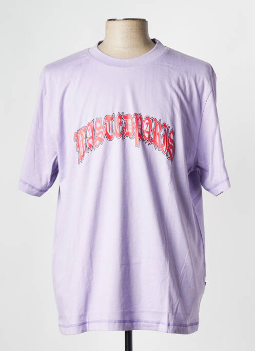 T-shirt violet WASTED PARIS pour homme