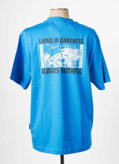 T-shirt bleu WASTED PARIS pour homme